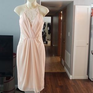 Peach Midi Dress